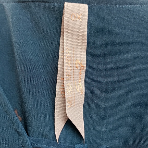 Melissa McCarthy Plus Size Faux Wrap Blouse 0X - Picture 6 of 8